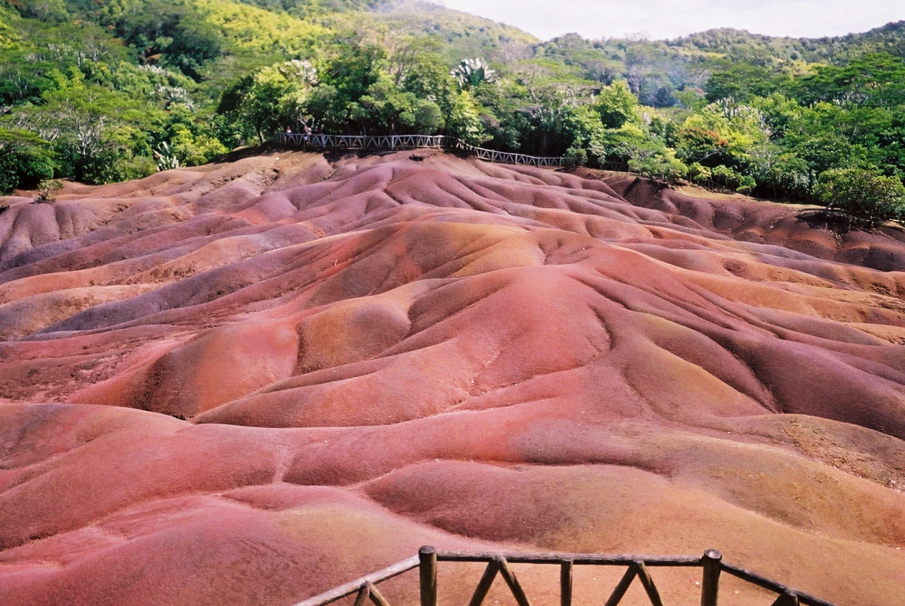 The coloured earth at Chamarel