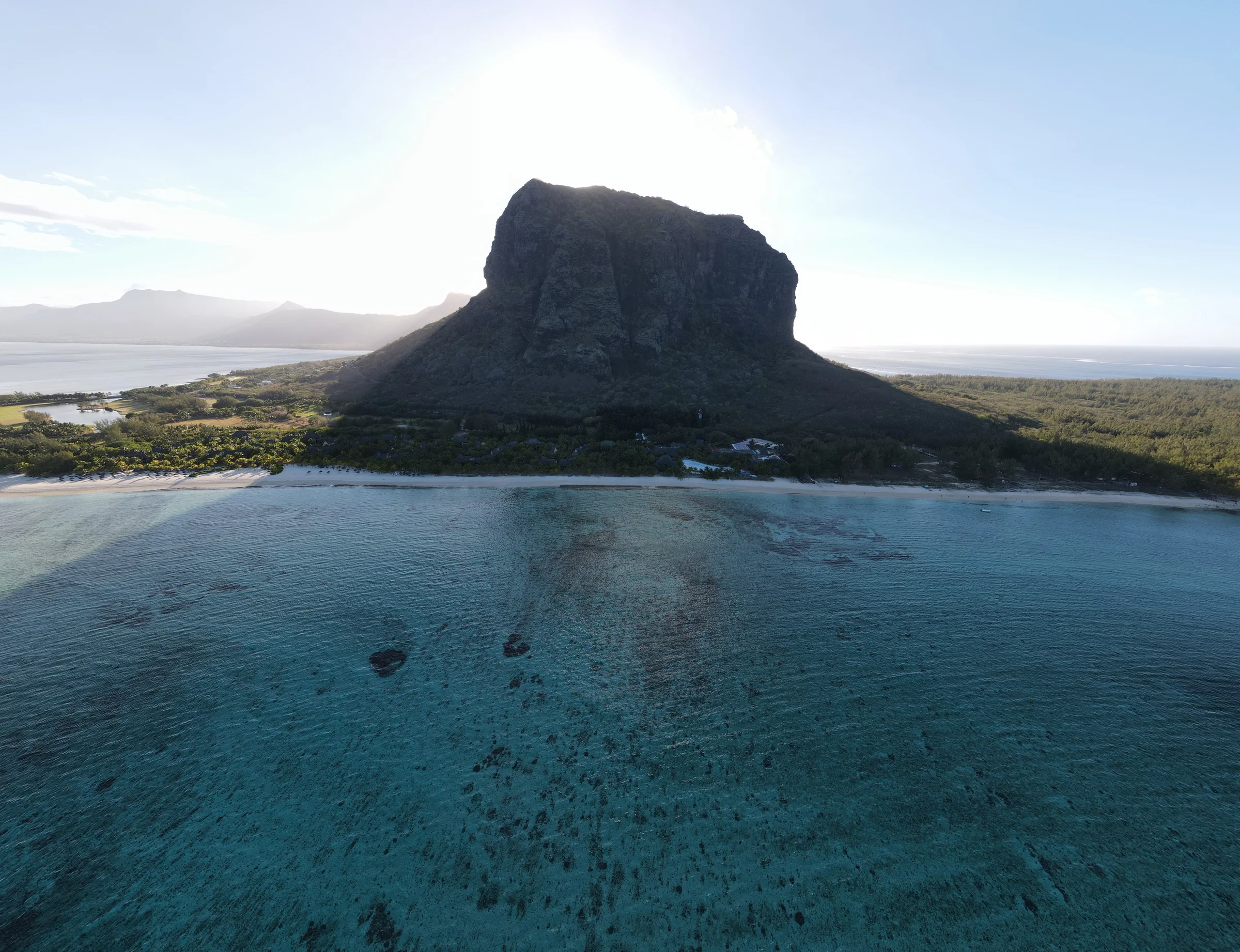 Le Morne Brabant above the southwest lagoon